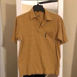 Mustard yellow Columbia polo shirt